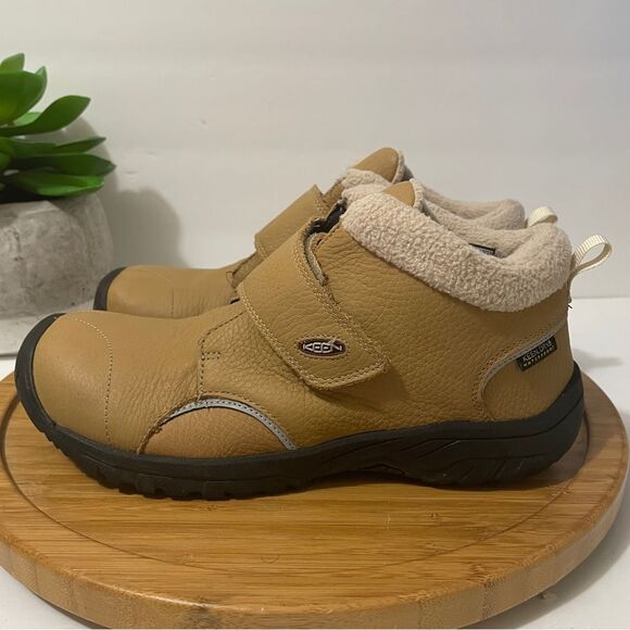 Keen Other - Keen Kootenay III Waterproof Hiking Boots Youth Insulated Tan Trail‎ Shoe Size 6